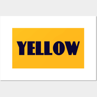 Yellow and blue design! Posters and Art